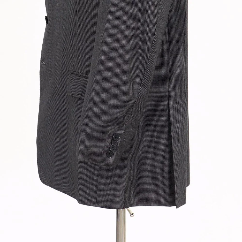 Ermenegildo Zegna 46R Gray Solid 3-Button Sport Coat Blazer Jacket O968